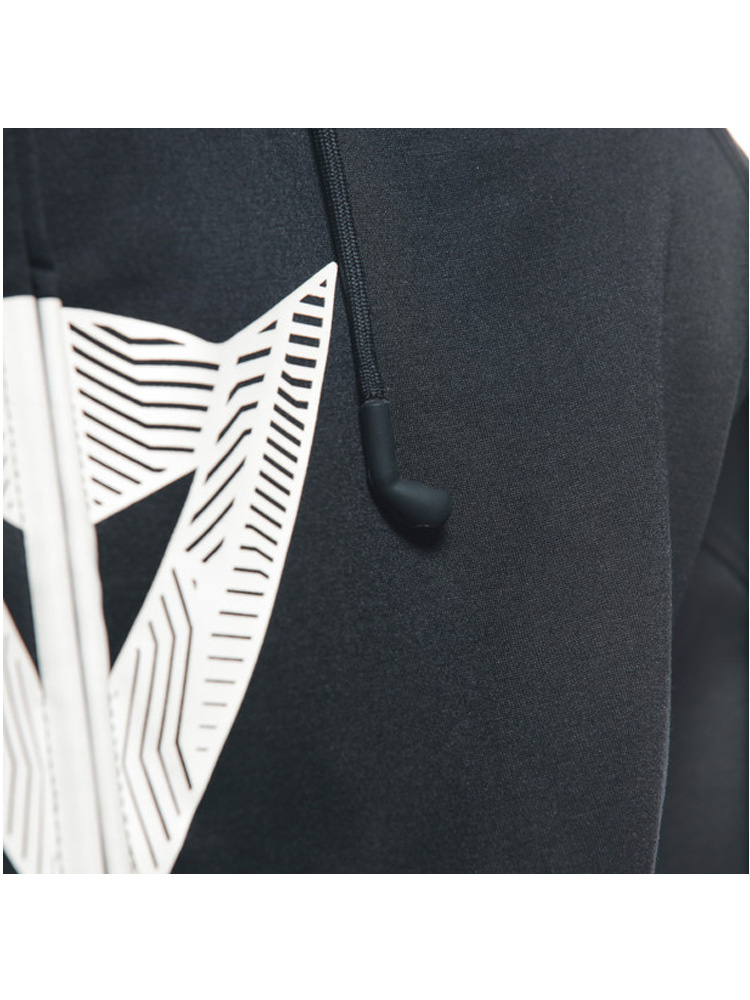 Bluza motocyklowa z kapturem Dainese Daemon-X Safety zapinana na zamek, czarno-biała