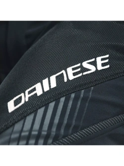 Spodnie motocyklowe tekstylne Dainese Drake 2 Air Absoluteshell czarne z białym napisem