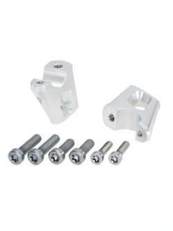 Podwyższenie kierownicy Hepco&Becker BMW R nineT (14-16) [25 mm w górę, 23 mm w tył] srebrne