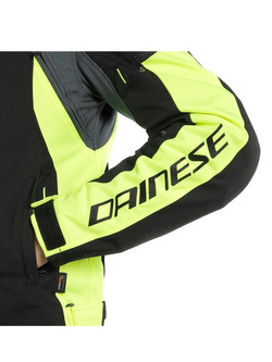 Motocyklowa kurtka tekstylna Dainese Speed Master D-Dry czarno-szaro-fluo żółta