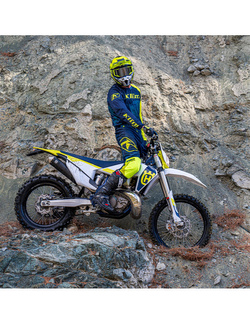 Spodnie cross Klim XC Lite niebiesko-żółte