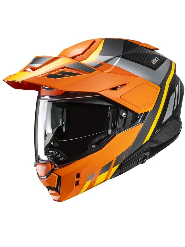 Kask szczękowy HJC I80 Imes pomarańczowo-czarny