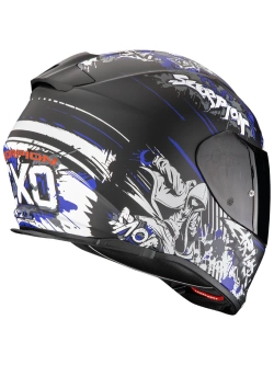 Kask integralny Scorpion Exo-491 Spector czarno-niebieski matowy