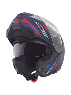Kask szczękowy Schuberth C5 Omega niebiesko-czarno-czerwony