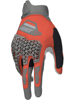 Rękawice motocyklowe Leatt Adv Rally 5.5 Burn czarno-szaro-czerwone