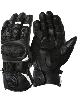 Rękawice motocyklowe Modeka Sahara Short czarno-białe