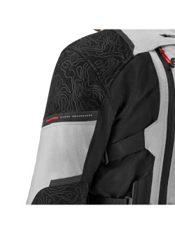 Kurtka motocyklowa tekstylna Shima Tracker jasnoszara