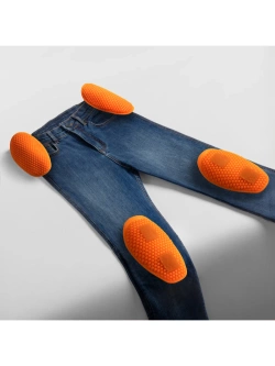 Jeansy motocyklowe damskie Rebelhorn Classic Mono niebieskie