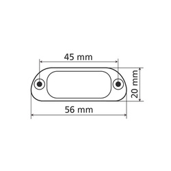 4 punktowe oświetlenie tablicy rejestracyjnej LED marki Lampa