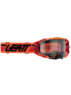 Gogle motocyklowe Leatt Velocity 6.5 Flame z przezroczystą szybą pomarańczowe