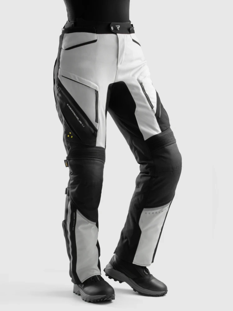 Spodnie motocyklowe damskie tekstylne Rebelhorn Hardy 3.0 czarno-szare