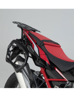 Zestaw: kufry boczne + stelaże PRO TRAX ADV SW-MOTECH 45/37 L do motocykla Honda CRF1100 L Africa Twin (19-21) [pojemność 45 + 37L]