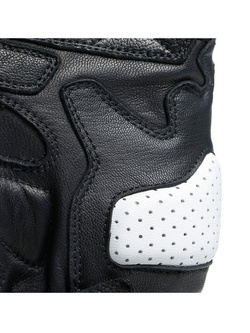Skórzane rękawice motocyklowe Dainese Impeto czarno-białe