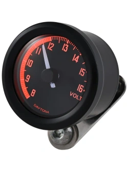 Voltomierz analogowy Daytona Velona48 z biało-czerwonym podświetleniem LED [12 V]
