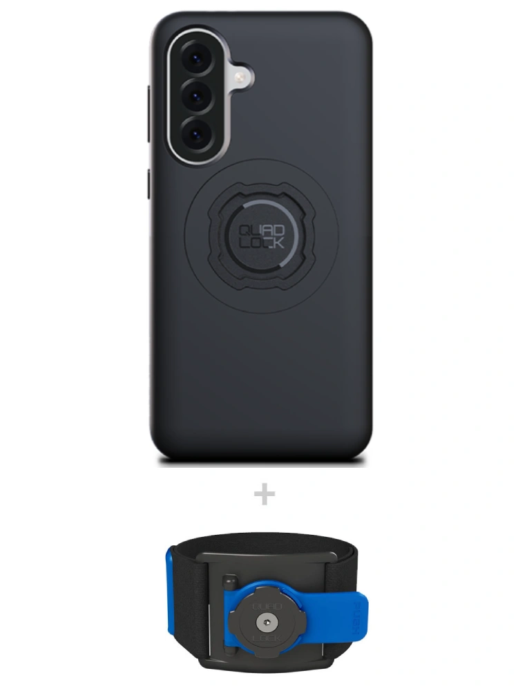 Zestaw do biegania: etui MAG na telefon Samsung Galaxy A37 (magnetyczne) + opaska sportowa Quad Lock