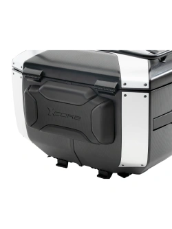 Kufer centralny plastikowy Hepco&Becker Xcore montowany na stelażu Smartrack czarno-srebrny (pojemność: 40 l)