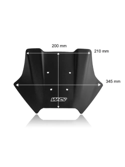 Szyba motocyklowa WRS Sport Yamaha MT-09 (24-) czarna matowa