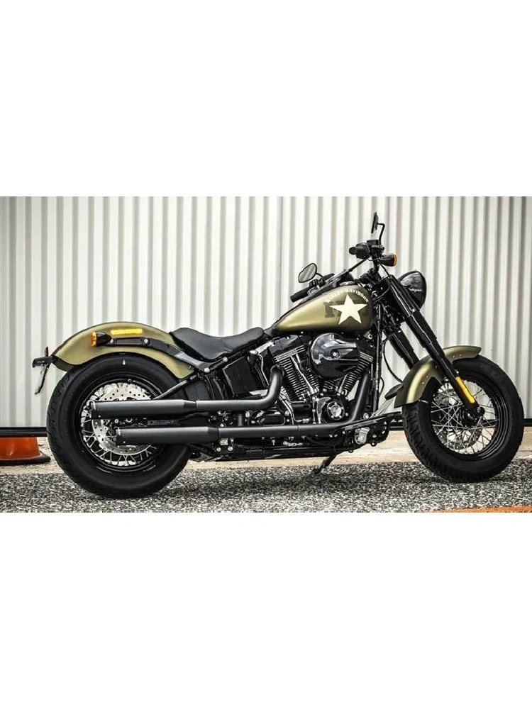 Tłumiki motocyklowe Rinehart Racing 3" Duals Harley Davidson Softail (wybrane modele) czarne [07-17]