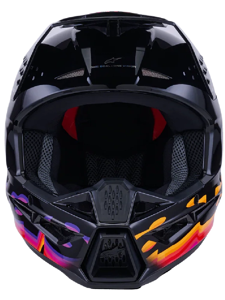 Kask enduro Alpinestars SM3 Force czarno-różowo-pomarańczowy