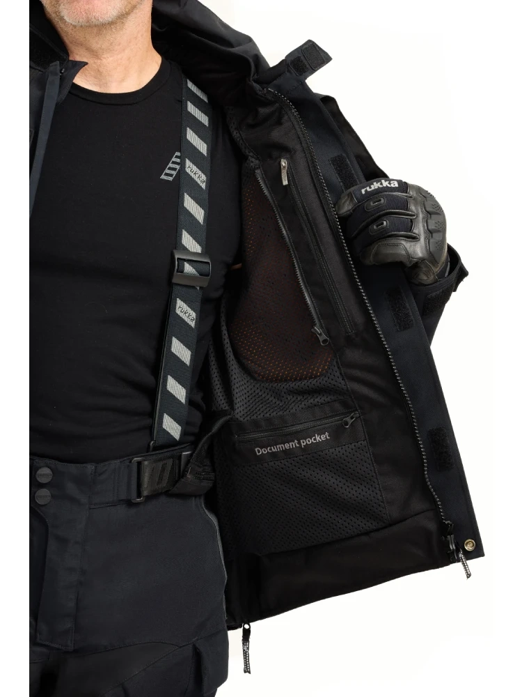 Kurtka motocyklowa tekstylna Rukka TitanTrail-R czarna