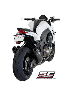 Tłumiki stożkowe Carbon Slip-on SC-Project do Kawasaki Z1000 [14-16]