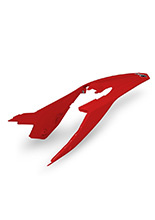 Tylny błotnik UFO do Beta RR 250/300/350/400/450 (20-) czerwony