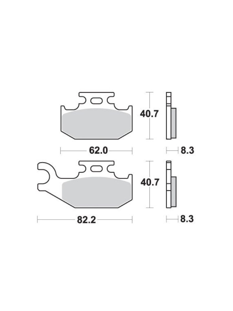 KLOCKI HAMULCOWE SBS 836 SI