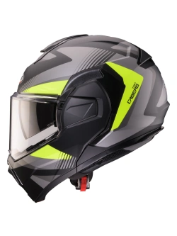 Kask szczękowy Caberg Trip czarno-szary-fluo matowy