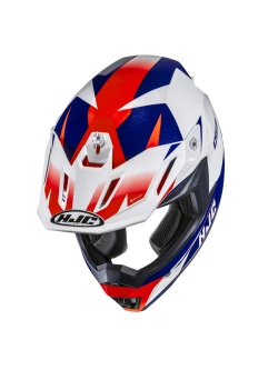 Kask enduro HJC C50 Slide biało-niebieski
