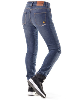 Jeansy motocyklowe damskie City Nomad Salma niebieskie