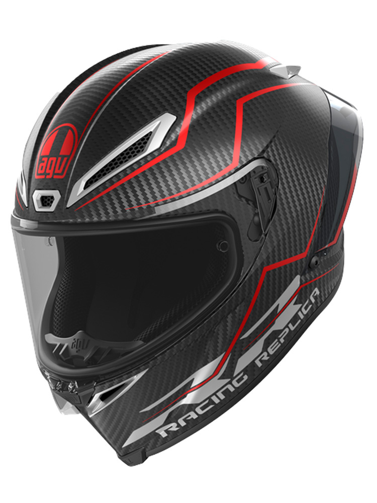 Kask integralny AGV Pista GP RR Performante karbonowo-czerwony