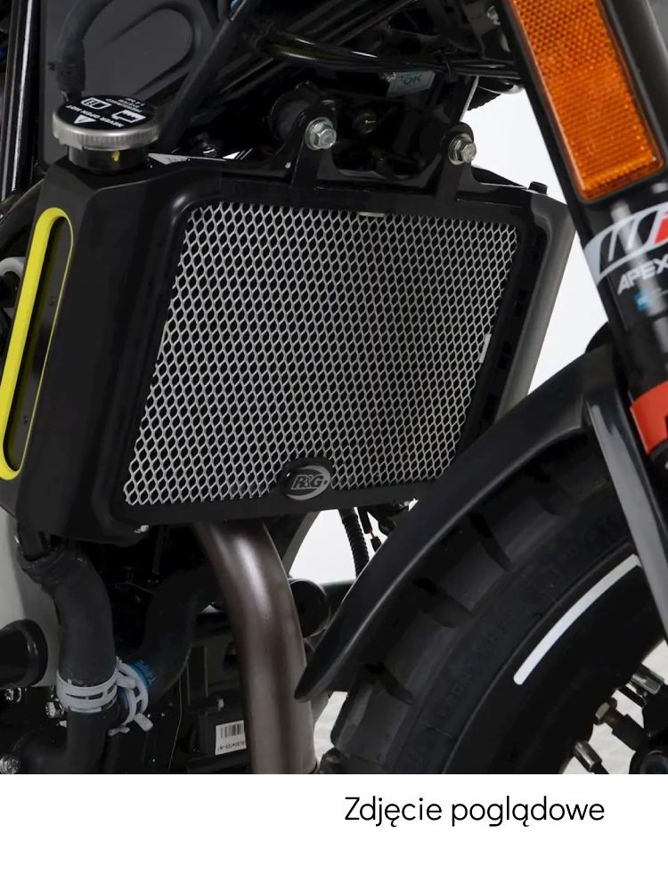 Osłona chłodnicy R&G aluminiowa do Husqvarna Svartpilen 125 (21-) szare