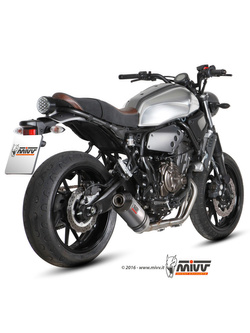 Pełny układ wydechowy (Oval) MIVV do Yamaha XSR 700 (16-) titanium