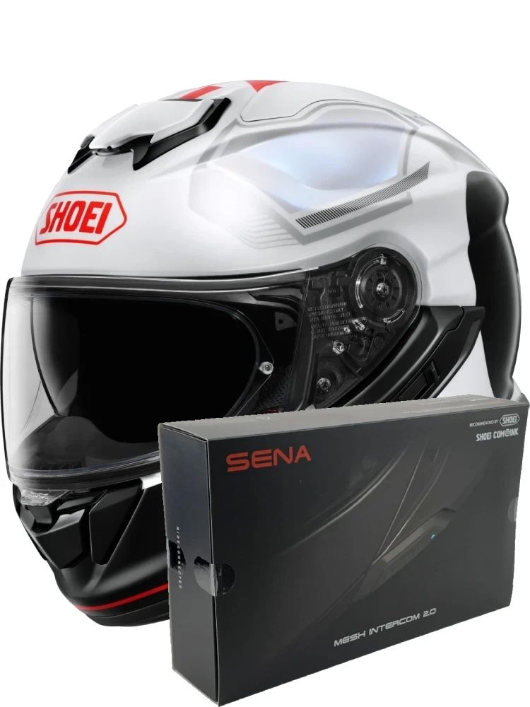 Zestaw: kask integralny Shoei GT-Air 3 Mike TC-6 + dedykowany interkom motocyklowy Sena SRL 3
