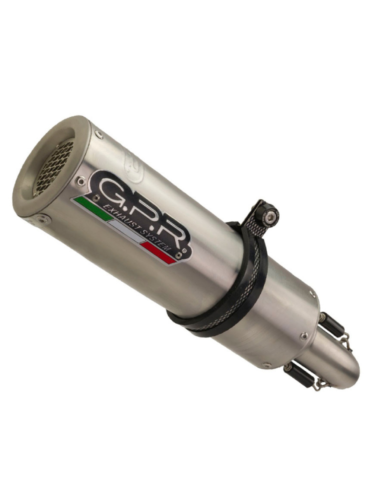 Podwójny tłumik G.P.R M3 Inox wysoka wersja [Slip-On, Stainless Steel] - Honda VTR 1000 F Firestorm [97-07]