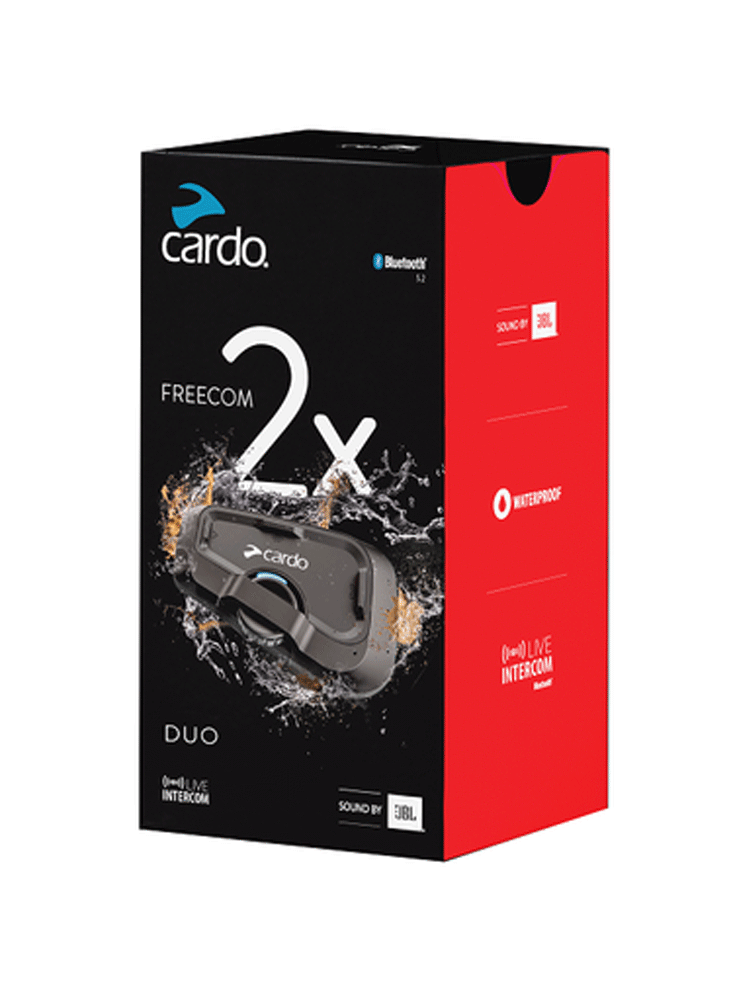 Interkom motocyklowy Cardo Freecom 2X Duo (2 zestawy)