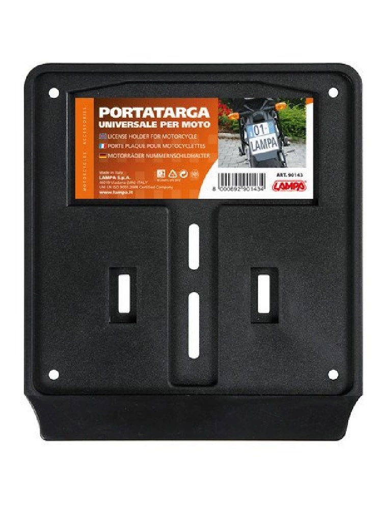 Mocowanie tablicy rejestracyjnej motocyklowe uniwersalne Lampa 188x208 [mm]