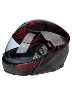 Kask szczękowy Klim GT1 Expedition Encrypted czarno-czerwony