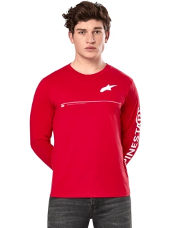Koszulka z długim rękawem Alpinestars Committed Csf Tee czerwona