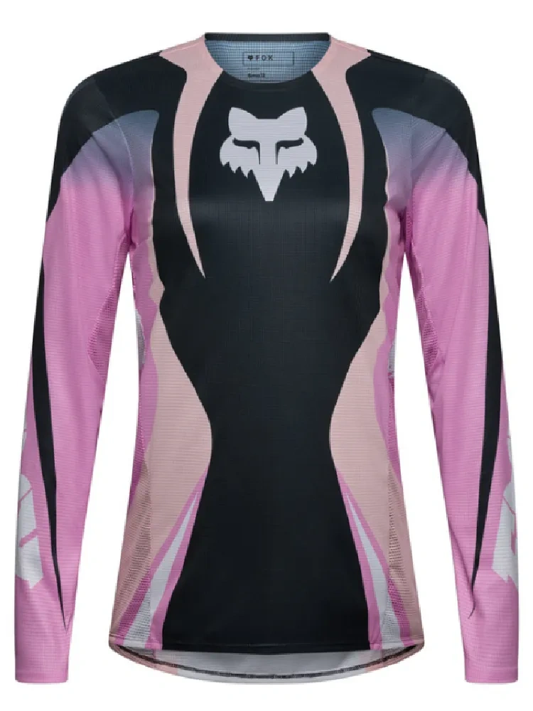 Bluza enduro damska FOX Flexair Thorn czarno-różowa