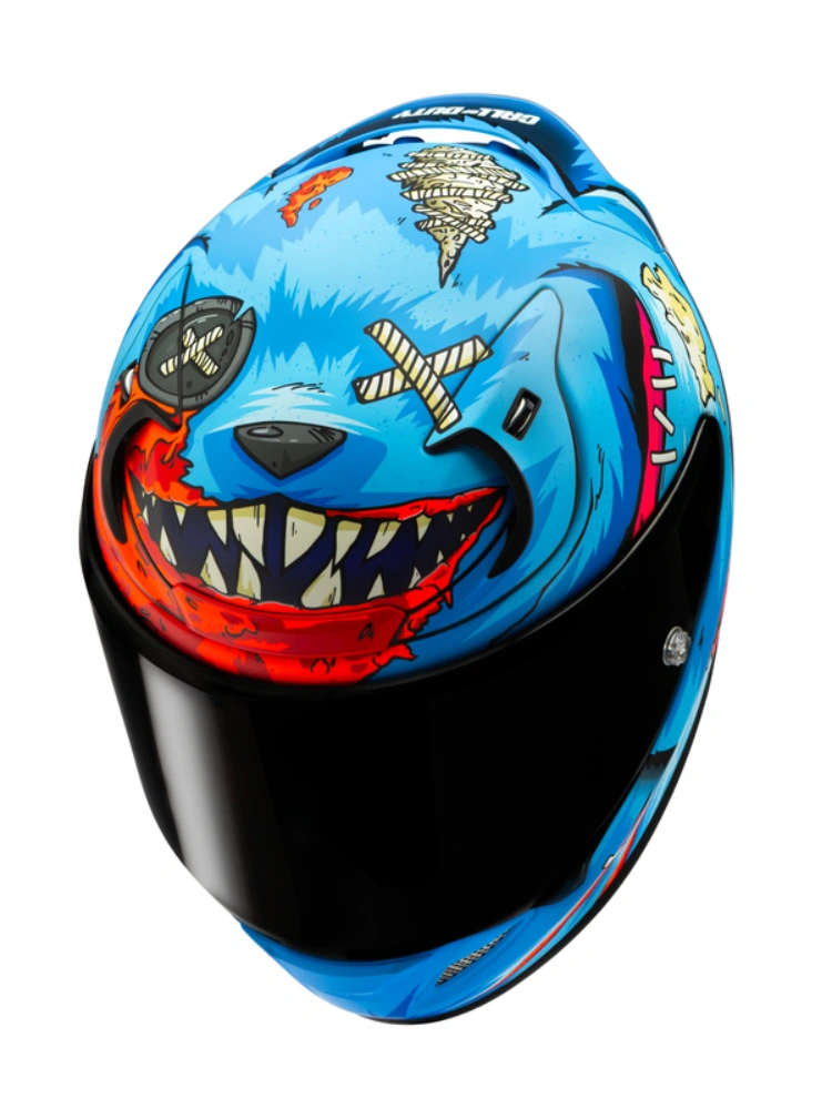 Kask integralny HJC RPHA 12 Mister Peeks Cod niebiesko-czerwony