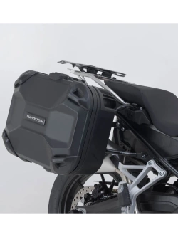 Zestaw: kufry boczne DUSC M i L + kufer centralny DUSC XL + stelaże SW-Motech BMW F 750 GS (17-24)/ F 800 GS (24-)/ F 850 GS (17-23) [poj.: 33 + 41 + 55l]
