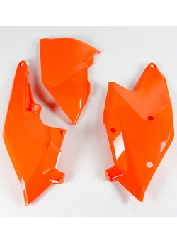 Osłony boczne tylne UFO do KTM SX / EXC / SX-F / EXC-F (16-19) pomarańczowe-fluo