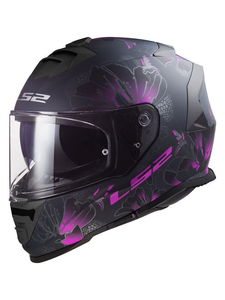 Kask integralny LS2 FF800 Storm II Burst czarno-różowy matowy