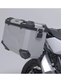 Zestaw: kufry boczne TRAX ADV + stelaże PRO SW-Motech Honda X-ADV 750 RH21 (24-) srebrne [poj.: 2 x 45 L]