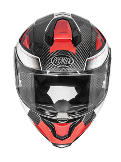 Kask integralny Premier Hyper Carbon TK92 czarno-biały-czerwony