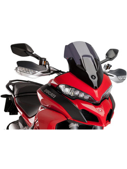 Szyba sportowa do Ducati Multistrada 1200/S/Pikes Peak/Enduro / Multistrada 950/1260/S / S D-Air/ Pikes Peak / V2 mocno przyciemniana