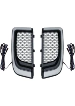 Kratki ozdobne z oświetleniem LED Kuryakyn Harley Davidson (wybrane modele) czarne