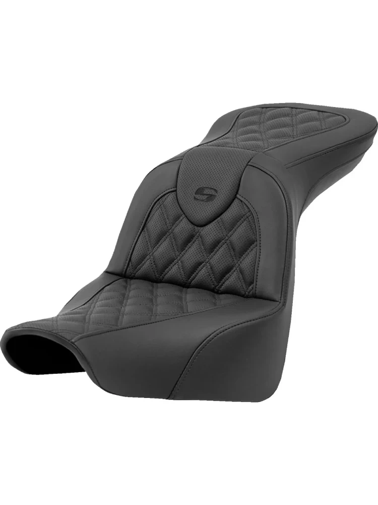 Kanapa motocyklowa dla kierowcy i pasażera Saddlemen Roadsofa LS Harley Davidson FXLR/FXLRS/FXLRST/ FLSB (wybrane modele) (18-) czarna