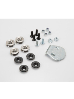 Zestaw: kufer centralny srebrny TRAX ADV + stelaż Adventure-rack SW-Motech Triumph Tiger 900/ GT/ Rally/ Pro (19-) / 1200 GT Explorer / Rally Explorer / Rally Pro (22-),Tiger 850 Sport (21-) [pojemność: 38 L]